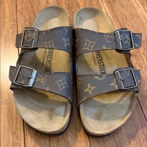 Custom Birkenstock Arizona Sandals (sz 38)